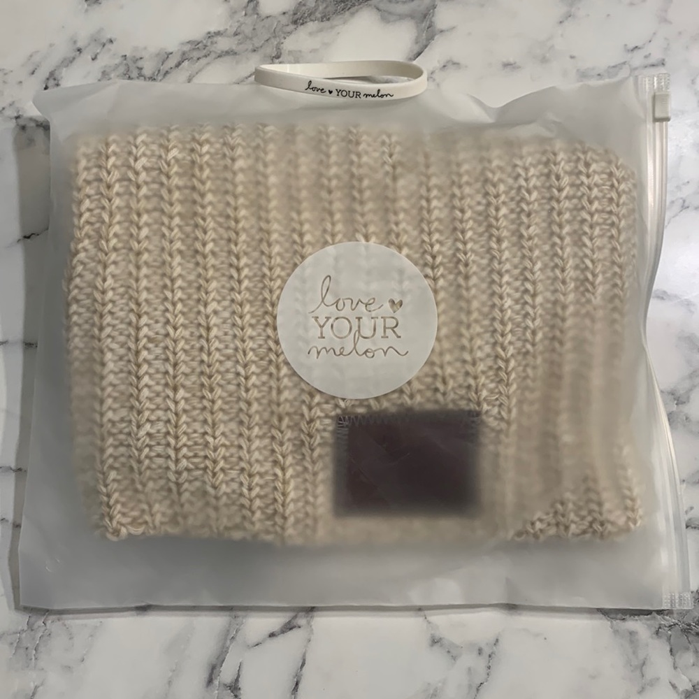 New Love Your Melon Khaki Speckled Beanie
